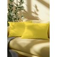 thumbnail image 5 of 1 Pack Outdoor Throw Pillow, Yellow Waterproof Pillow with Insert Included, Pure Yellow Decorative Accent Cushion Lumbar Pillows for Patio Porch, 12 x 20 In, 5 of 8