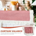 thumbnail image 3 of NICEXMAS Nicexmas Red Check Plaid Polyester Valance for Kitchen with Rustic Style, 3 of 4