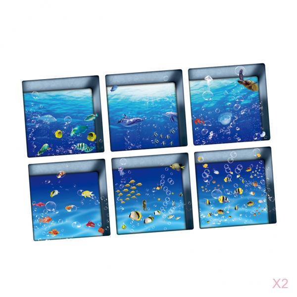 Set de 12 Pegatinas Antideslizantes de Bañera Sunnimix 13x13cm