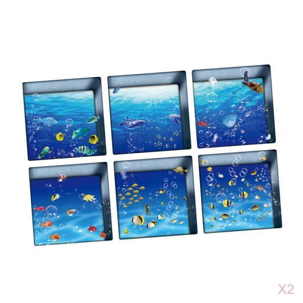Set de 12 Pegatinas Antideslizantes de Bañera Sunnimix 13x13cm