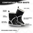 thumbnail image 2 of Kids Toddler Rain Boots Unisex-Child Waterproof Rubber Rain boots for Boys and Girls, Size 30, 2 of 5