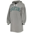 thumbnail image 2 of Women's Gameday Couture Gray Michigan State Spartans Game Winner Vintage Wash Tri-Blend Dress, 2 of 3