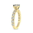 thumbnail image 4 of 1 Carat IGI Certified Emerald Shape Lab Grown Diamond Engagement Ring | 14K Yellow Gold |Cheryl Side Stone Diamond Ring | FG-VS1-VS2 Quality Friendly Diamonds, 4 of 5