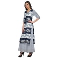 thumbnail image 2 of Moomaya V Neck Kurta With Loose Palazzo Set For Women Printed Ethnic Clothing, 2 of 6
