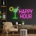 thumbnail image 2 of Handmadetneonsign Happy Hour Neon Sign,Summer Bar Sign,Custom Neon Sign,Party Neon Decor,Neon Bar, 2 of 5
