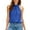 Blue, variant on Women's T-Shirts Sleeveless Basic Shirt Regular Solid Color Wo Silk Satin Tops Elegant Front Sleeveless Satin Blouse Keyhole Back Tank Top Party Club Clothes Tee Tops Yellow L