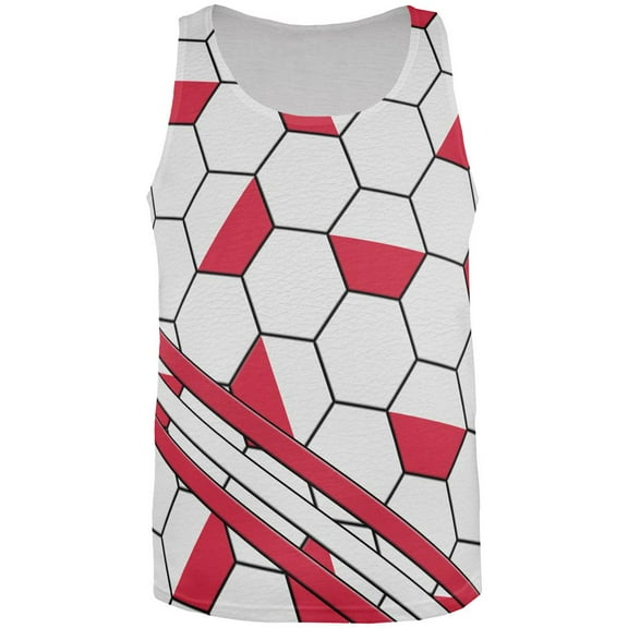 World Cup Poland Soccer Ball All Over Mens Tank Top Multi SM
