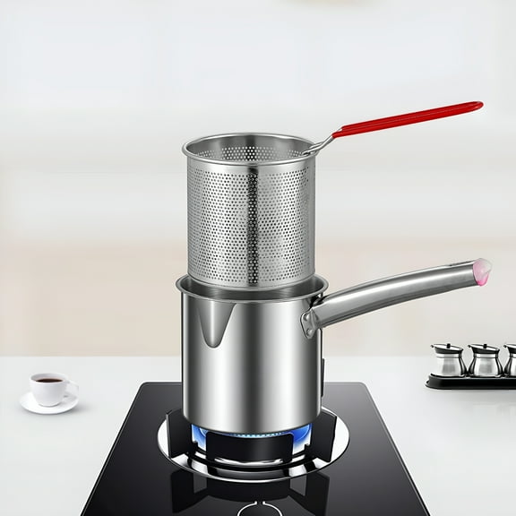 HIBIBUD Electric Deep Fryer 3.2 qt Family Use Kitchen Appliance,Stainless Steel