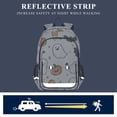 thumbnail image 5 of FORMRS Unisex School Backpack 17" Student Travel Bag with Laptop Compartment, Halloween Happy Ghosts, 5 of 7
