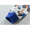 thumbnail image 6 of FEDPOP Toddler Boys Cars Pajamas Kids Long Sleeve Snug-Fit Clothes Pjs Set 2T, 6 of 7