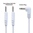 thumbnail image 2 of 2 pcs Lead Wires Cable Massagers Unit Accessories 2.5 mm Plug to 2.0mm Plug, 2 of 6
