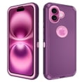 thumbnail image 3 of Asuwish Compatible with iPhone 16 Plus 6.7 inch Phone Case Hybrid Rugged Shockproof Hard Protective Drop Proof Full Body Heavy Duty Mobile Cell Cover for i Phone16 16+ i16 + 16Plus Women Men Purple, 3 of 9
