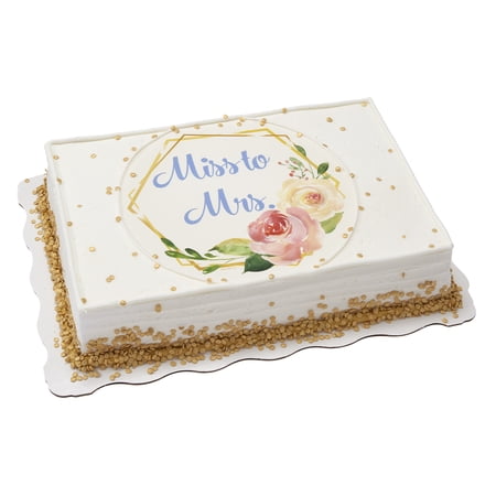 Miss to Mrs. Sheet Cake