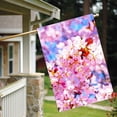 thumbnail image 3 of Oil Painting Beautiful Blooming Cherry Sakura Flowers Spring Summer Seasonal House Flag 28" x 40" Double Sided Polyester Welcome Large Yard Garden Flag for Patio Lawn Home Outdoor Decor, 3 of 6