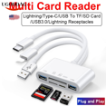 OTG USB Camera Multimemory Adapter for Lightning To Micro SD TF Card