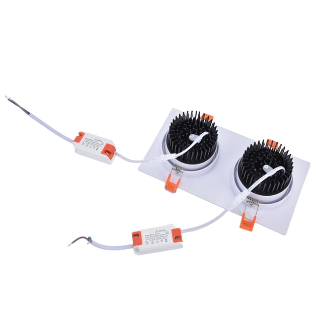 Lámpara de techo para dormitorio, 2x7W COB Downlight 6000K Lámpara de techo Downlight ajustable Funcionalidad de alta precisión