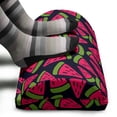 thumbnail image 3 of Melon Foot Rest, Creative Fruit Pattern with Slices of Watermelon, Non-Slip Backing Adjustable Ergonomic Memory Foam Leg Support for Office, Blue Dark Coral, by Ambesonne, 3 of 5