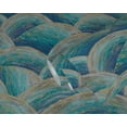 thumbnail image 2 of Concord Wallcoverings Modern Textured Wallpaper Graphics, Modern, Vinyl Accent Wall, Black, Blue, Gold, Green, Grey, Metallic, Turquoise, 21 in x 33 Ft (57 sq. ft), 391051, 2 of 5
