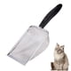 thumbnail image 1 of Cuchara para arena para gatos, pala de malla de acero inoxidable, mango largo, pala profunda, cuchara de arena para gatos de metal, 1 of 7