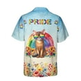 thumbnail image 2 of Abyssinian Celebrates Rainbow Pride Month LGBT LGBTQ+ Hawaiian Shirt Breathable Summer Unisex Merch Cat Lover Kitten Owner Gifts - 01003, 2 of 6