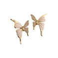 thumbnail image 2 of Hyasfey 1 Pair Women Ear Studs Butterfly Shape Rhinestone Decor Smooth Anti-rust Prom Dating Commute Party Stud Earrings Ear Jewelry, 2 of 7