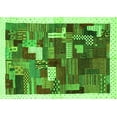 thumbnail image 1 of Ahgly Company Indoor Rectangle Abstract Green Contemporary Area Rugs, 2' x 4', 1 of 1