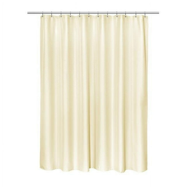 Carnation Home Fashions FSC18-HX84-08 Rideau de Douche Jacquard de 70 x 84 Po en Argent