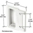White Plastic Andersen Sliding Screen Door Inside Pull With 21/8