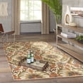 thumbnail image 2 of Momeni  Tangier Hand-tufted Wool Floral Area Rug 8' x 11' Geometric 8' x 10' Indoor,Handmade Bedroom,Living Room,Dining Room Brown Rectangle, 2 of 5
