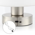 thumbnail image 6 of JONATHAN Y Zoe 5.75" Modern Minimalist Iron Rechargeable Integrated Portable LED Table Lamp, Nickel/White, JYL7113B, 6 of 6