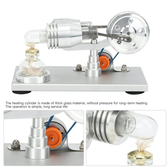 Physics Toy, Single Flywheel Stirling Engine Motor Model Decorative For Physics / Mechanical Learning For Science Project For Experimental Tool