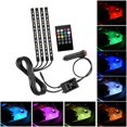 thumbnail image 4 of Luces interiores del coche Control de sonido 48LED Control remoto multicolor RGB Encendedor Baoblaze Luces interiores del coche, 4 of 8