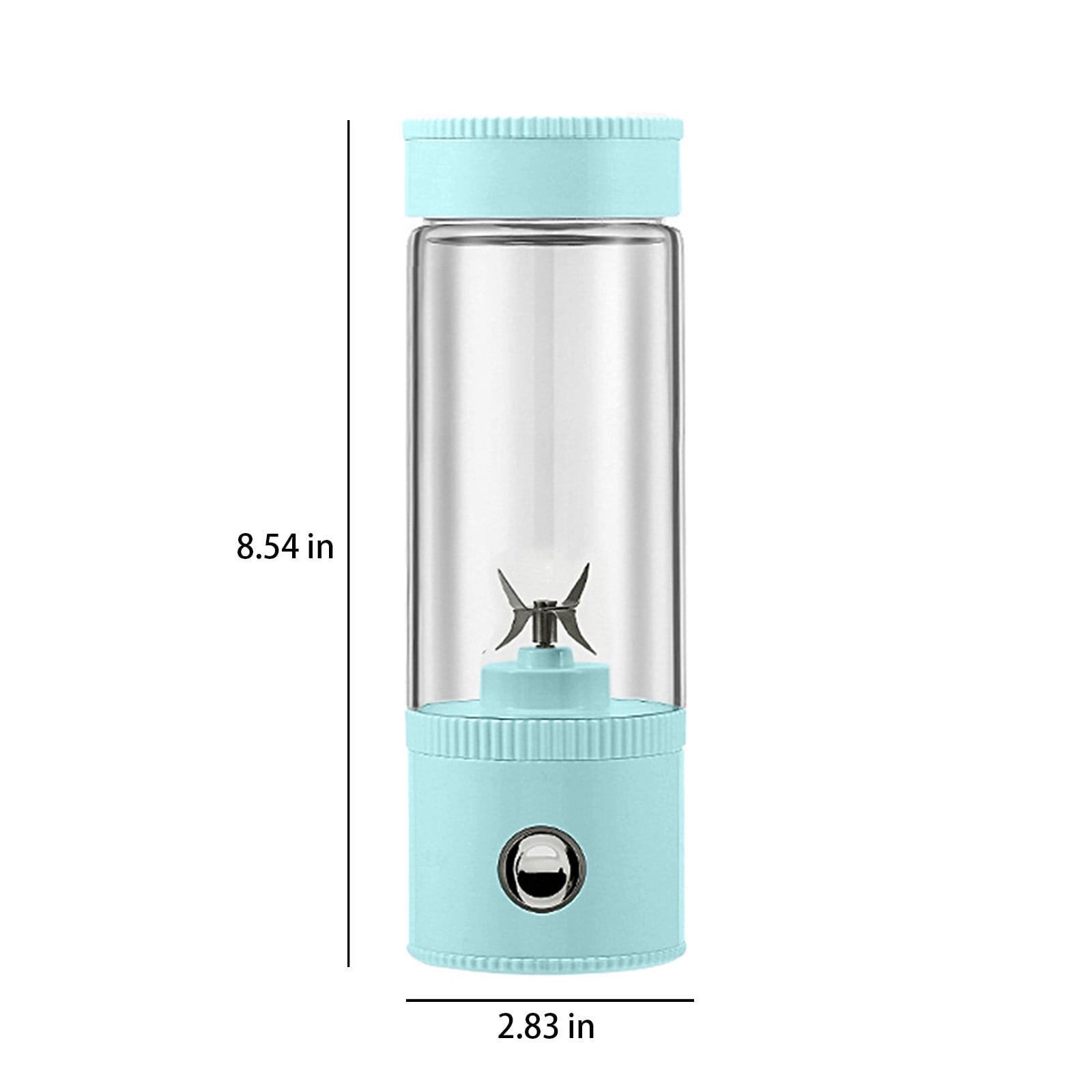 MERILER Portable Blenders, Personal Blend-er for Shakes and Fruit Juicer USB Rechargeable with 4 Blades, Handheld Blenders for Sports Travel and Outdoors (1 Pack)