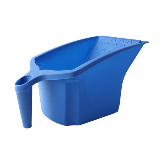Paint Cup Bucket with Ergonomic Handle Blue Plastic Paint Tray Painting Trim Container for Automotive Body Paint Repair
