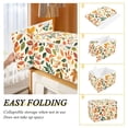thumbnail image 2 of Yayeee Collapsible Cube Storage Bin with Lid Fabric Closet Decorative Basket with Handles, Beige Retro Leaves, 2 of 7