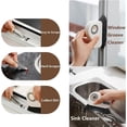 thumbnail image 5 of 2 in 1 Groove Cleaning Brush Multifunction Grout Cleaner Tool Grip Brush Hard Bristle Crevice Cleaning Brush for Sliding Door Track, Window Sill, Window Seal (2-1 Orange), 5 of 9