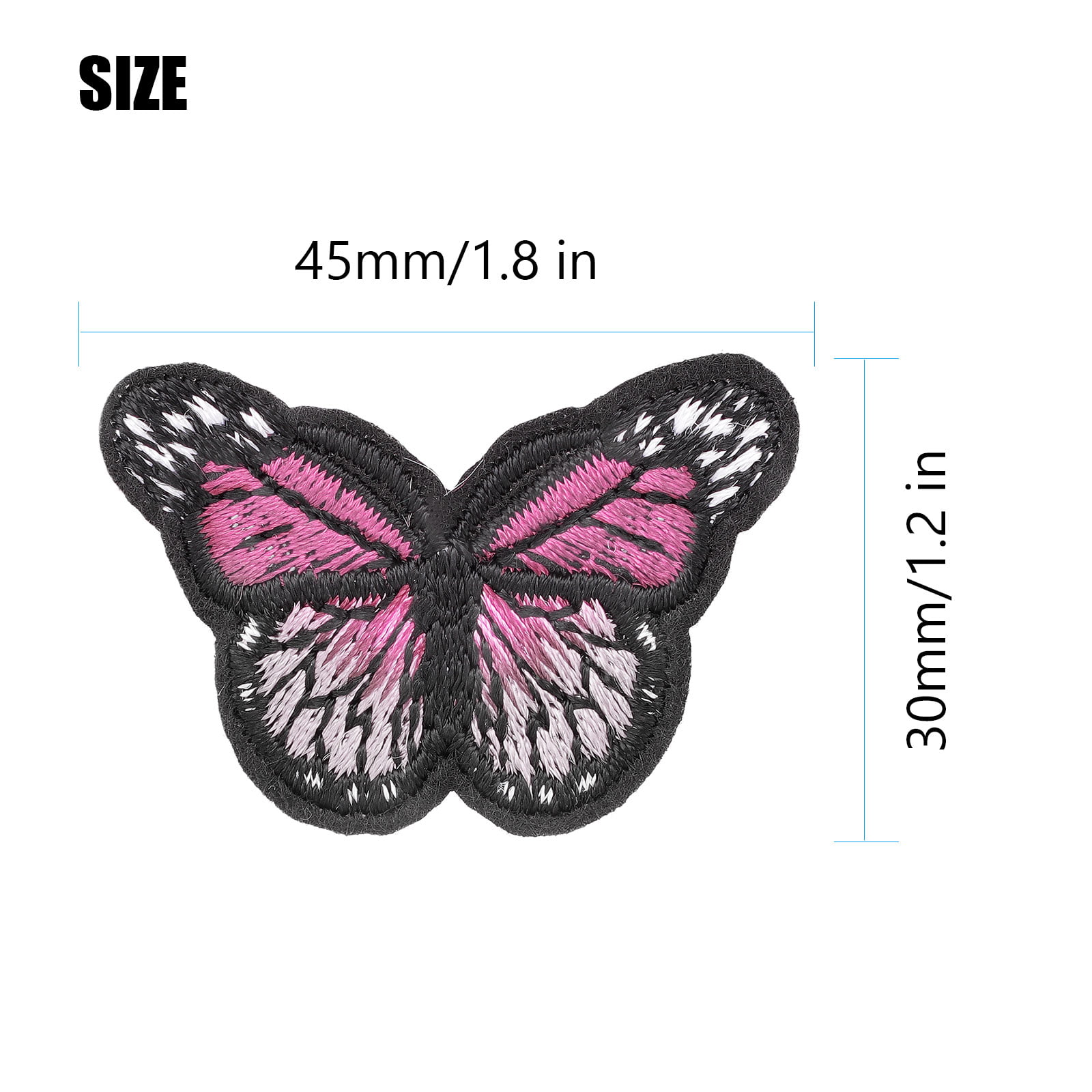 10x Embroidery Butterfly Patch Badge Sew Iron On Fabric Dress Applique Craft HOT