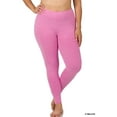 thumbnail image 2 of Zenana Plus Size High Waist Full Ankle Length Premium Thick Cotton Leggings, 2 of 2