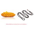 thumbnail image 1 of Kamada Combination of 108 Manka(beads) Haldi(Turmeric) mala and exquisite Kamal gatta (Lotus seeds)mala,Spritual Necklace/rosary for Women and Men, 1 of 5