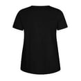 thumbnail image 3 of BLVB Plus Size T Shirts for Women Summer Short Sleeve Crewneck Tops Solid Color Loose Basic Tee Shirts for Casual Lounge Workout, 3 of 5
