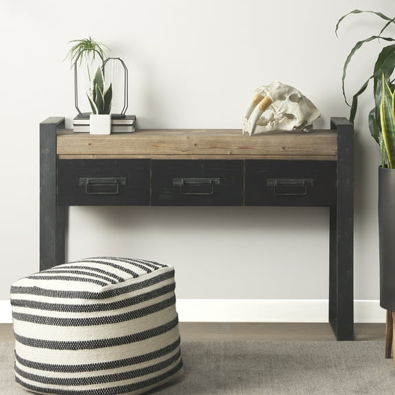 Mercana Aria 4.5L X 3.9W X 11.0H Metal And Glass Holder Object in Black