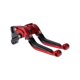 thumbnail image 1 of Palancas de freno y embrague cortas y largas para Kawasaki ZZR600 05-09, palanca de freno ajustable de motocicleta, aleación de aluminio, cabeza roja, mango negro, 1 of 6