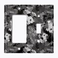 thumbnail image 2 of Metal Light Switch Plate Outlet Cover (Gray Artistic Camo - Single Rocker Single Toggle), 2 of 2