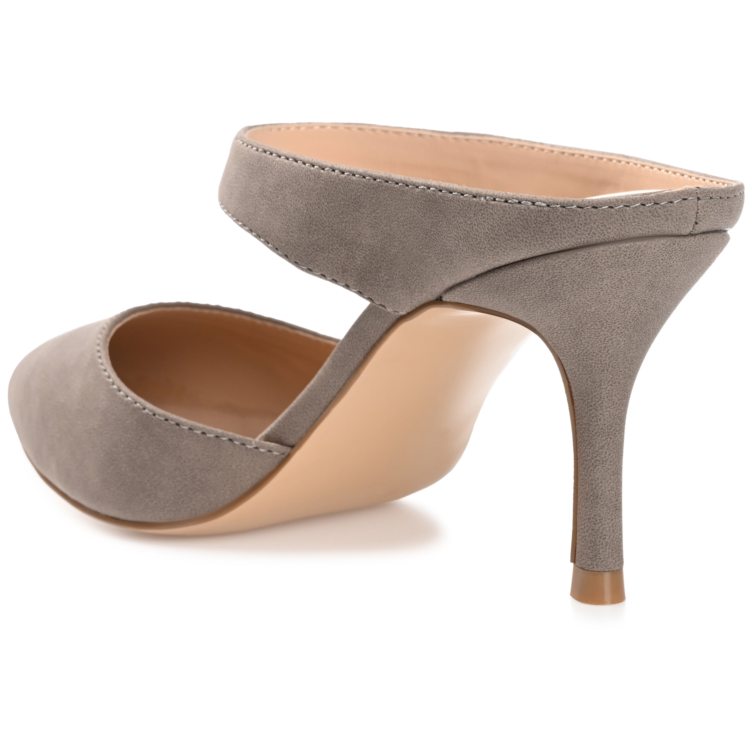 Journee Womens Maevali Mules Mid Stiletto Pointed Toe Pumps