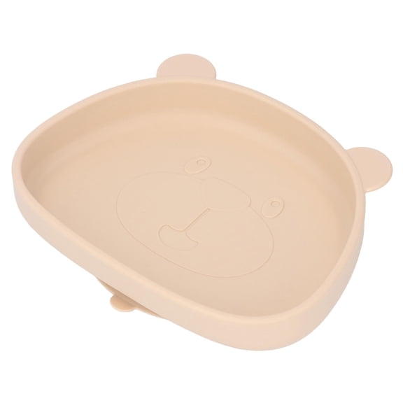 BOKYAN Silicone Panda Plate with Suction,Cute, spill‑proof, dishwasher‑safe feeding plate for toddlers
