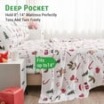 thumbnail image 2 of PC Deep Pocket Queen Sheet Set Fit Breathable Microfiber Soft Queen Size Sheet Set Hotel Style Bed Sheet Set for Women Men Flower, 2 of 8