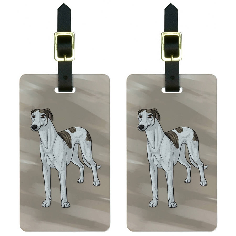 Graphics and More Greyhound Dog Pet Luggage Tags Suitcase CarryOn ID