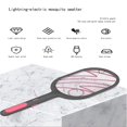 thumbnail image 3 of fashionhome Electric Fly Swatter Household Fly Swatter Non-toxic Racket black, 3 of 6