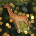 thumbnail image 2 of Northlight 5" Orange Giraffe and Green Grass Glass Christmas Ornament, 2 of 5
