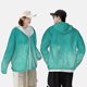 thumbnail image 4 of Balery Teal Turquoise1 Sudadera ligera de manga larga con capucha y protección solar UPF 50+ para hombre y mujer, ideal para pesca y running-3X-Large, 4 of 7